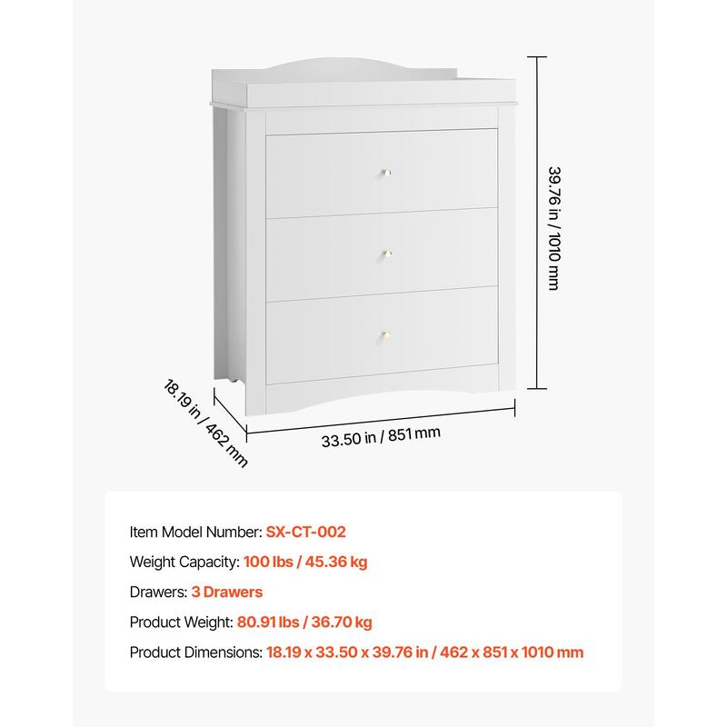 Changing Table Dresser, Baby D – Baby Nursery Dresser Changing Table recenzja i cena