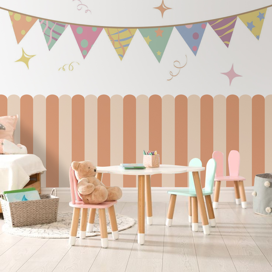 Multicolor Vertical Striped Ar – Baby Nursery Labels recenzja i cena