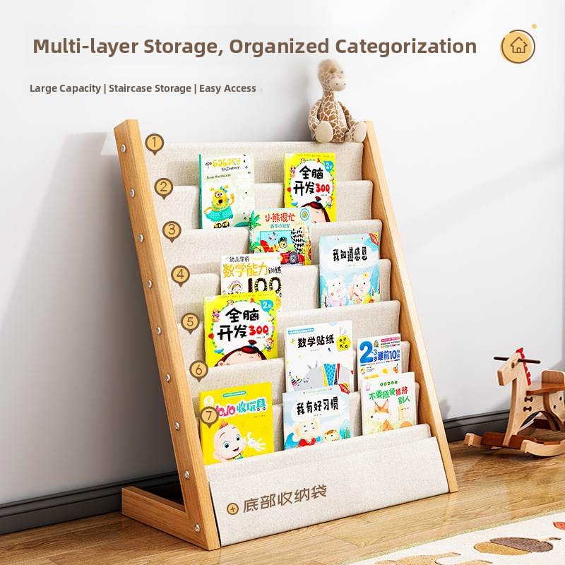  Wood Children's Bookshelf Flo – Baby Nursery Shelf recenzja i cena