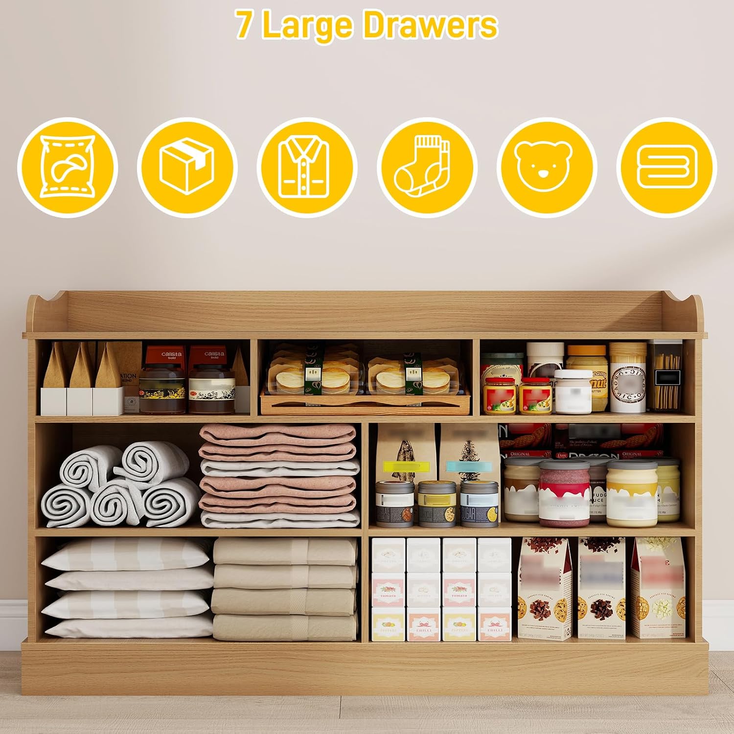 Kids Dresser Cabinet with 7 Dr – Baby Nursery Dresser Changing Table recenzja i cena