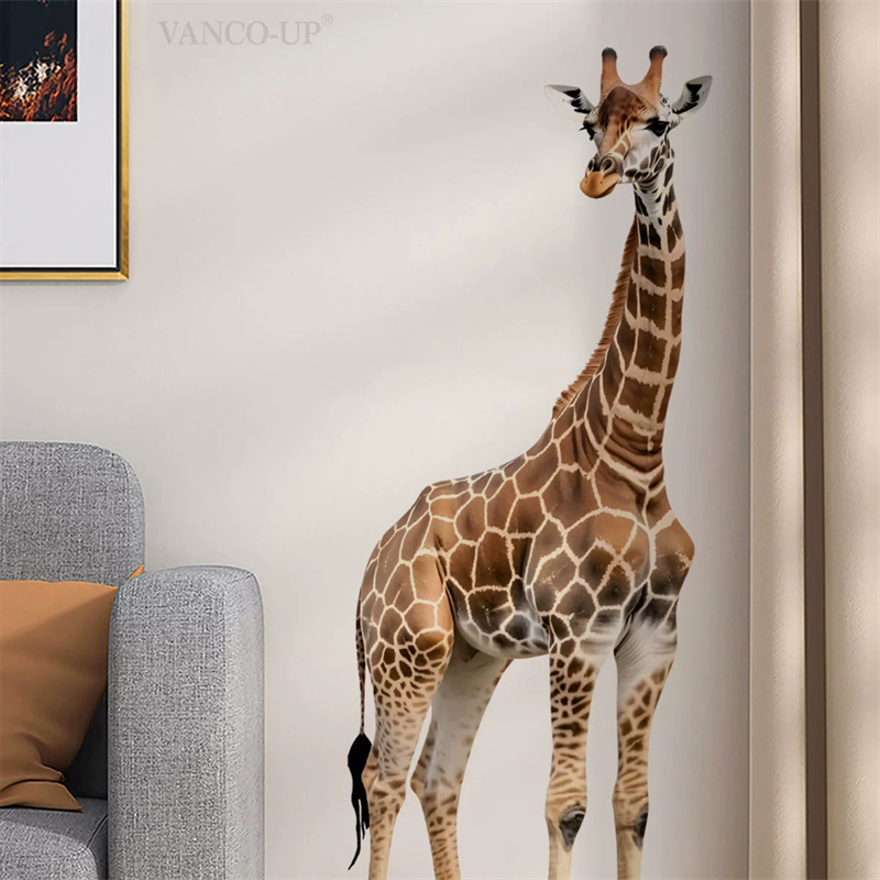 Large Safari Animals Giraffe S – Baby Nursery Labels recenzja i cena